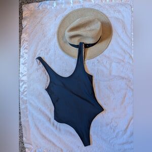 Black Reversible One-Piece Swimsuit